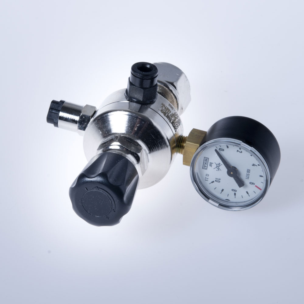 Riduttore pressione CO2 con manometro